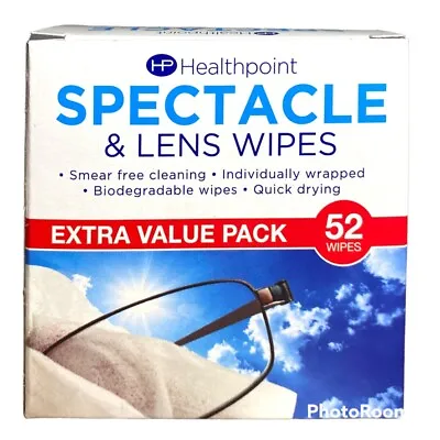 £8.70 • Buy Healthpoint Spectacle Lens Wipe Smear Free Cleaning - Individually Wrapped Etc.