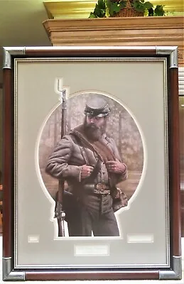 FRAMED LTD. ED. CIVIL WAR LITHOGRAPH BY MICHAEL GNATEK - Look Away Dixieland  • $385