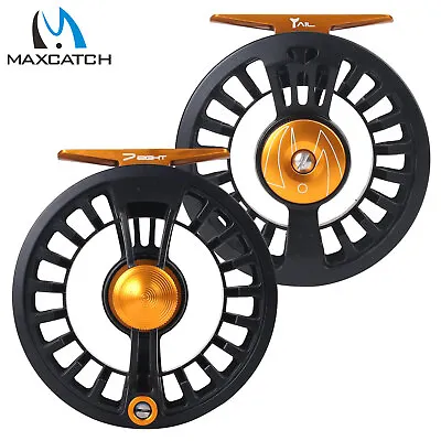 Maxcatch Tail 3-8WT Fly Fishing Reel Waterproof Light Weight Aluminum Alloy Body • $40