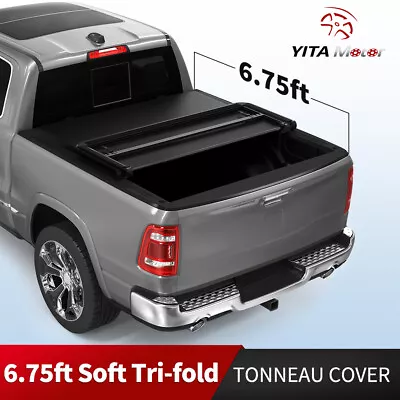 6.75 Ft Bed Tonneau Cover Soft 3-fold For 99-16 Ford F250 F350 Super Duty W/Lamp • $168.99