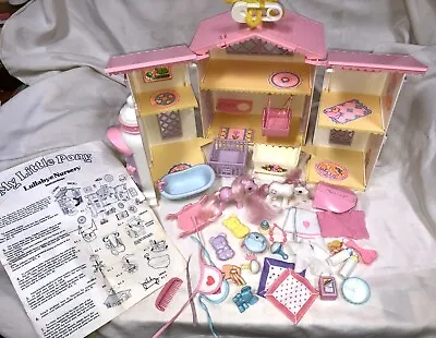 G1 1985 My Little Pony Lullaby Nursery House Accessories Lickety Sundance Vint • $124.95