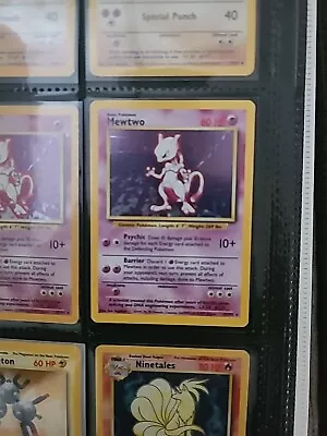 Pokémon TCG Mewtwo Base Set 10/102 Holo Unlimited.  Comes With Random Old Card.  • $17