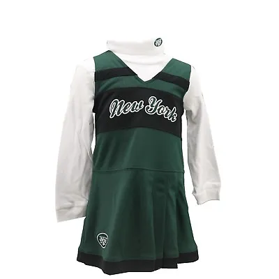 $12.71 • Buy New York Jets Official NFL Infant Toddler & Kids 2 Piece Cheerleader Outfit New