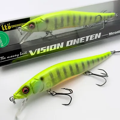 Megabass Vision Oneten 110 Jerkbait: GP See Through Chart Gill • $45.95