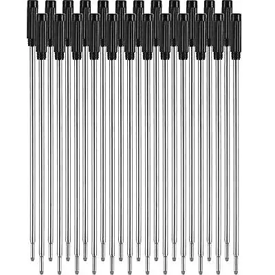 24 Pieces Replaceable Ballpoint Pen Refills Metal Pen Ink Refills Smooth Writ... • $11.53