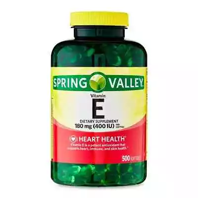 Spring Valley Vitamin E Dietary Supplement 180 Mg 500 Count • $12.23