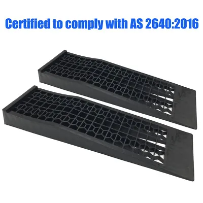 3000kg Super Low Profile NEW Car Ramps 7cm Rise Antiskid Service Ramp (1 Pair) • $54.99