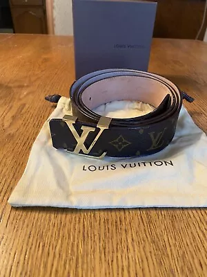 Louis Vuitton Men's Brown Monogram Belt Sn 9068 Size 120/48 • $350