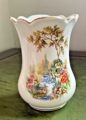 Vintage Falcon Ware 'Victor' Pattern Vase • £12