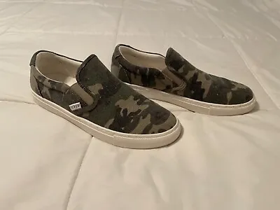 J. Crew Women’s Road Trip Canvas Slip On Shoes Size 8.5 Camo Casual AR248 • $30