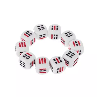 10Pcs D6 Dices For Easy Fortune-Telling For Divination Dice Ba Gua Eight T • $16.31