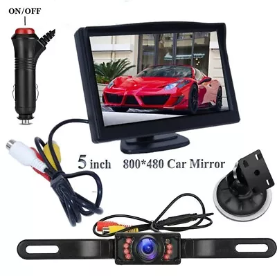 Car Rear View IR Camera With 5  LCD Monitor For Truck/Caravan/Van Backup System • $31.99