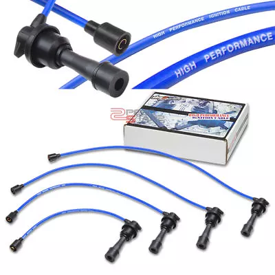 Eclipse Dsm 1g 8mm Spark Plug Suppression Core Wires Engine Ignition Blue Cable • $18.99