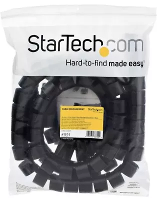 StarTech 2.5m (8.2ft) Cable Management Sleeve 1.8  Diameter CMSCOILED4 Star Tech • $19.99