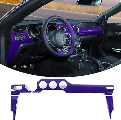 Center Console Dashboard Panel Trim Cover For Ford Mustang 15+Purple Accessories • $58.99