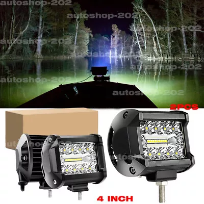 2PCS 4 Inch Spreader LED Light Pods Deck Marine Lights For Boat Spot Flood Light • $15.98