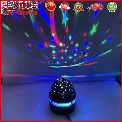 £5.89 • Buy Rotating LED Star Night Light USB Disco DJ Stage Party Ball Light (Black)