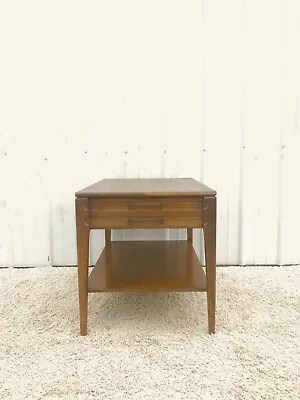 Mid Century Modern Single Drawer End Table By Mersman • $295