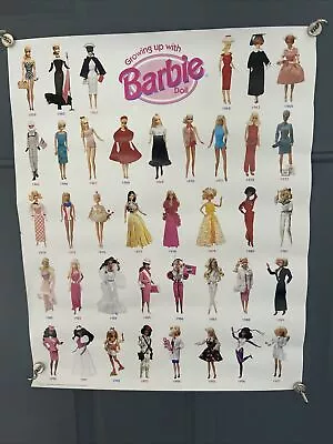 Vintage Barbie Doll Poster Mattel Growing Up With Barbie 16 X 20 - Lot Of 2 • $14.99