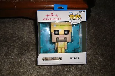 Hallmark Funko Pop Minecraft Steve Exclusive Christmas Tree Ornament Figure • $6.50