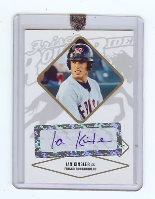 IAN KINSLER Red Sox 2004 *GOLD* Factory Sealed Certified #'d AUTOGRAPH RC Xx/50 • $14.95