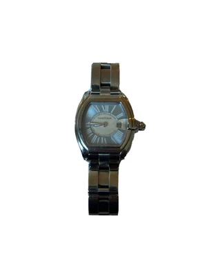 $2600 • Buy Cartier 2675 Roadster Blue And Silver Stainless Steel Watch