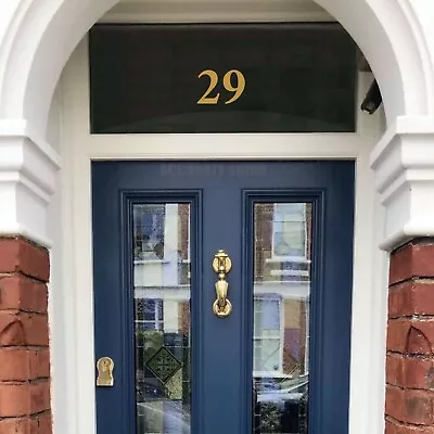 £5 • Buy Etched Glass Style House Number Sticker For Door Window Fanlight Decal (02)