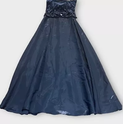 Vintage Scott McClintock Dress Size 8 Petite Millennium 2000 Iridescent Velvet • $62.99