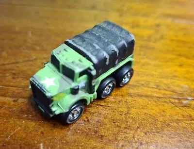 Vintage Micro Machines Troop Cargo Army Truck 1987 Camo Military Galoob Toy • $3