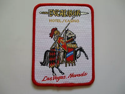 Vintage Excalibur Hotel Casino Knight Las Vegas Nevada EU Made Souvenir Patch • $20