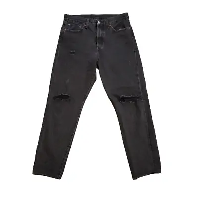 Levi's Distressed Jeans Denim Black Men's 29 Waist Classic Punk Grunge Western  • $11.32