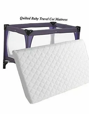 NEW Baby Travel Cot Mattress 90x65x5 Cm Fits Most Graco/Mama & Papas Redkite Cot • £16.99
