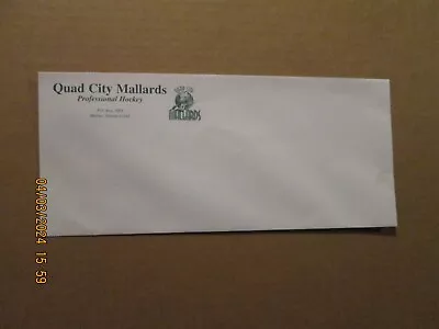 UHL Quad City Mallards Vintage Defunct 1998 Unused Team Logo Business Envelope • $25