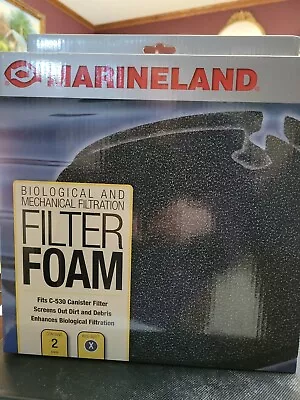 MARINELAND Filter X  Foam C- 530 Canister Filter 2 Pack • $10