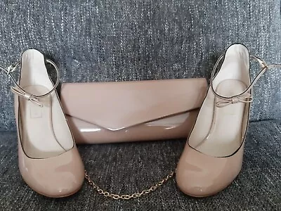 Marks And Spencer Autograph Shoes Size 6 With Matching Handbag • £10