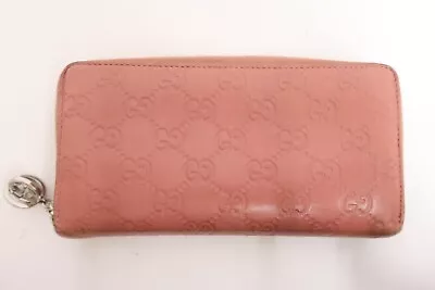 Authentic GUCCI GG Guccissima Leather Zip Around Zippy Wallet #26109 • $49