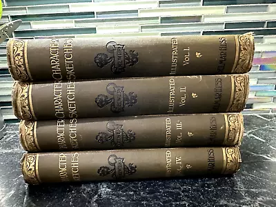 Brewer 1892  Character Sketches Of Romance Fiction And The Drama  4 Volumes • $45