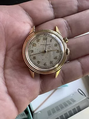 Vintage Movado Doctor’s Watch 14k Solid Gold 1940s • $2500