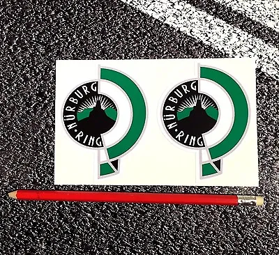 Nurburgring Vintage Stickers Decals Track Day F1 Motorbike FIA 9.5 Cm X 7.5 Race • £2.71