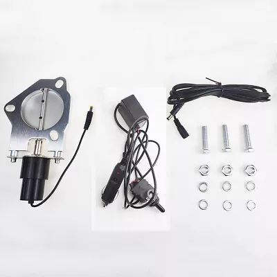 3'' Electric Exhaust Cutout Valve Control Motor Cut Out With Manual Switch Kit • $62.03