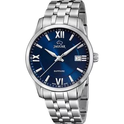 Jaguar Men's Watch Stainless Steel Blue Dial 40 Mm Diameter J964/2 • £195.71