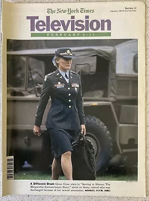 Glenn Close The New York Times Local TV Guide February 5 1995 Regional LI NY Edt • $9.98