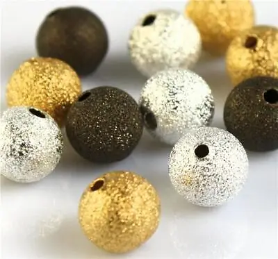 TOP QUALITY BRASS STARDUST SPACER BEADS COLOUR CHOICE 4mm 6mm 8mm 10mm • £3.39
