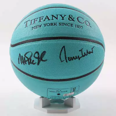 Magic Johnson & Jerry West Signed Tiffany & Co. X Spalding Basketball With All W • $1064