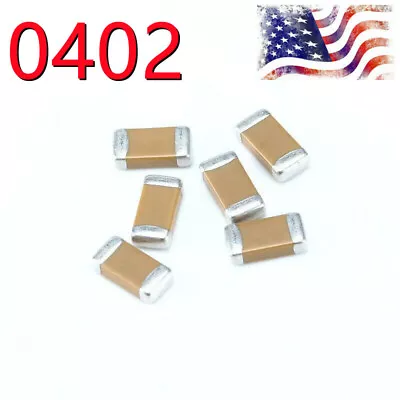 10 Pcs 0402 SMD Capacitor 50V Choose From 0.5pF To 1uF 81 Values US Ship • $5.29