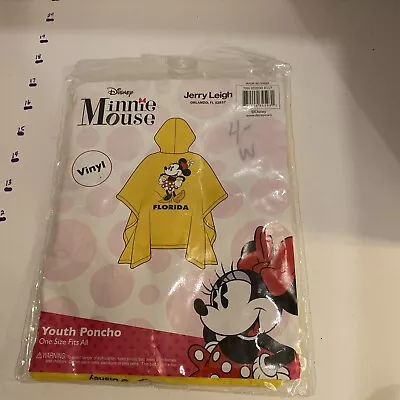 New Disney Jerry Leigh Minnie Mouse Rain Poncho Youth New In Packaging • $12