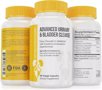 New Advanced Urinary Tract Health & Bladder Support Supplement - Detoxifying ... • $79.97