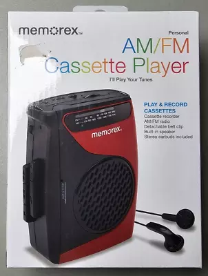 Memorex Portable AM/FM Cassette Player W/ Earbuds MCA330R NEW • $24.61