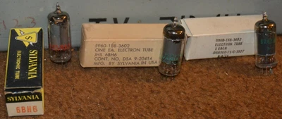 $7.50 • Buy Lot Of Three 6BH6 Vacuum Tubes Tests Good Sylvania & RCA