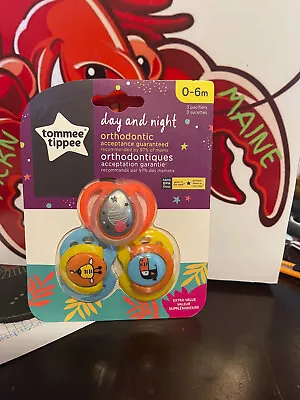 Tommee Tippee Day & Night Pacifier You Pick 0-6m 6-18m Or 18-36m • $8.55